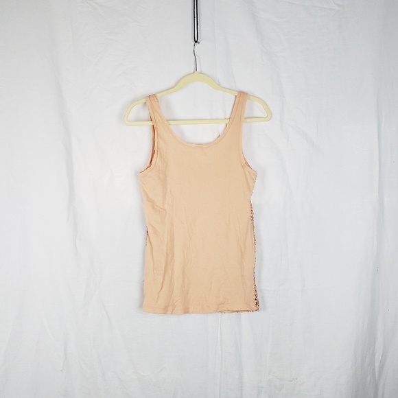 J.crew salmon sequin tank top size S - Picture 2 of 4